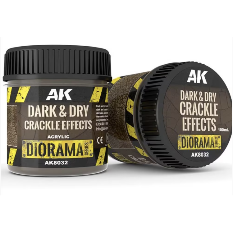 AK Diorama Dark and Dry Crackle Effect 100ml