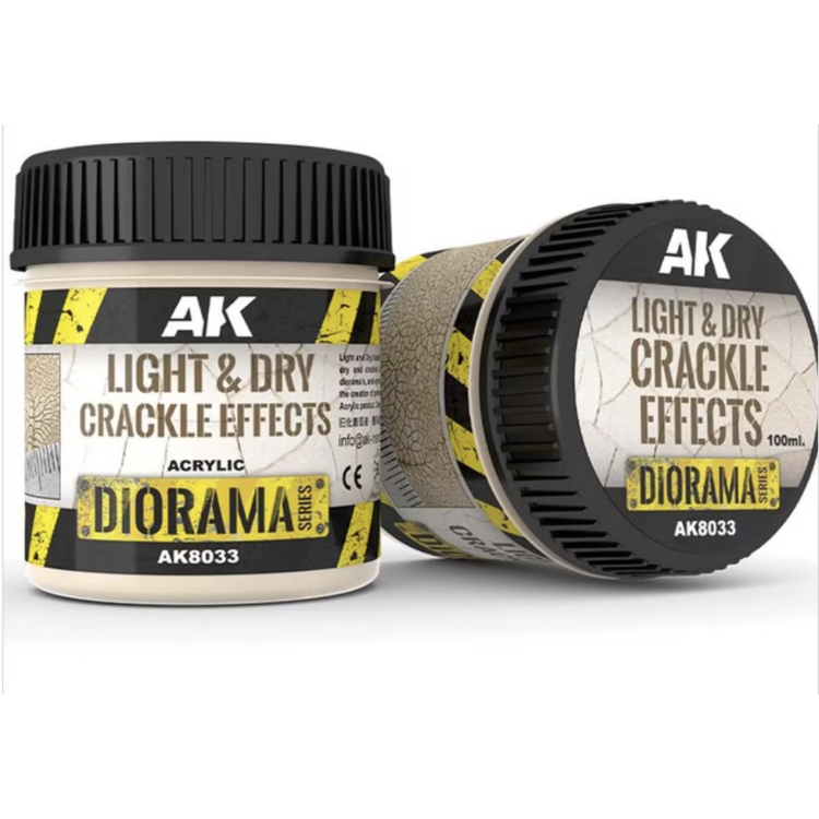 AK Diorama Light and Dry Crackle Effect 100ml