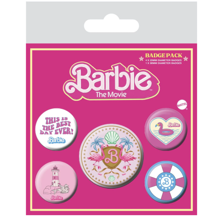 Barbie Movie This Is The Best Day Ever Badge Pack