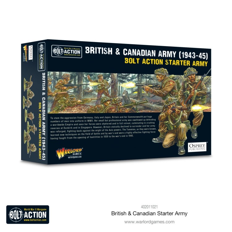 Bolt Action British & Canadian Army 1943-45 Starter Army