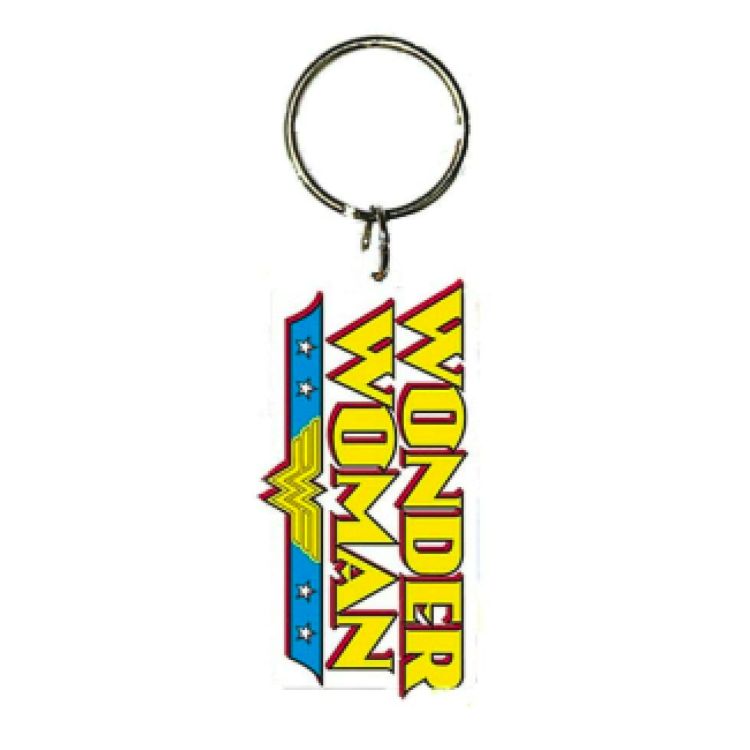 DC Comics Wonder Woman Logo Rubber Keychain