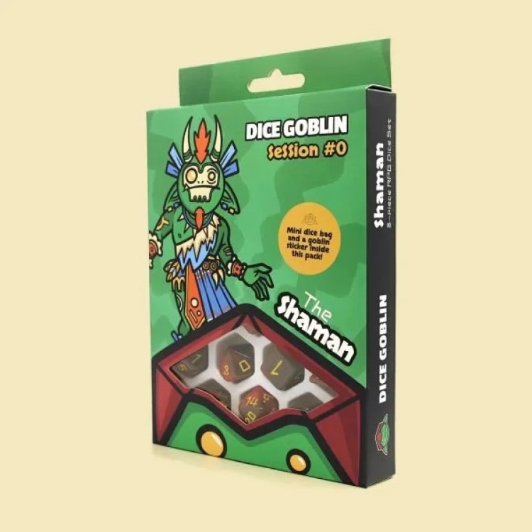 Dice Goblin 8 Piece RPG Dce Set Shaman