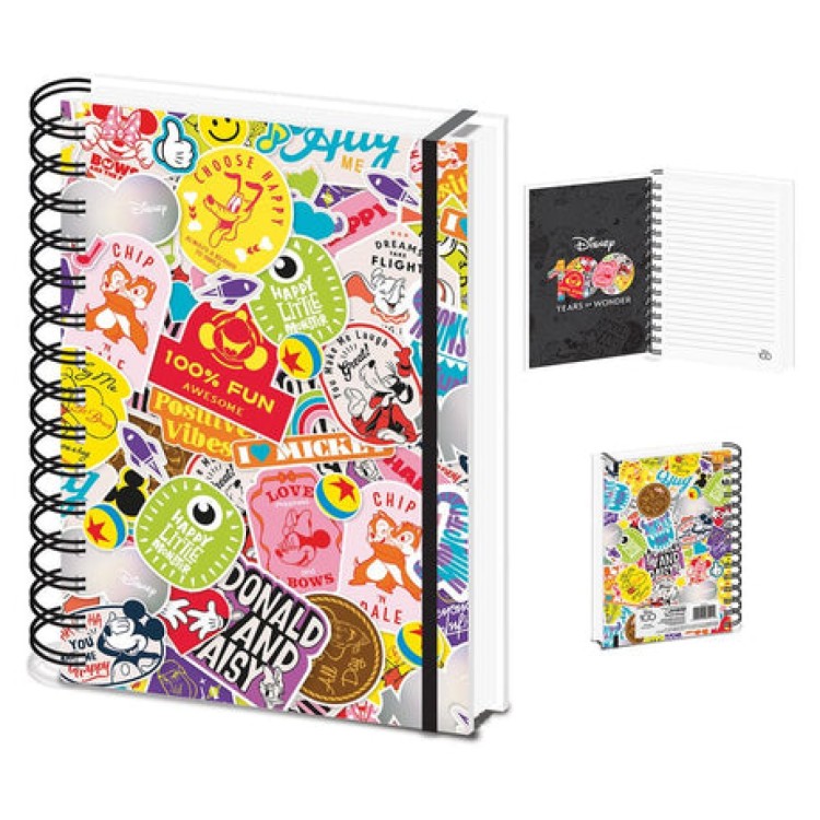 Disney 100th Happy Faces A5 Wiro Notebook