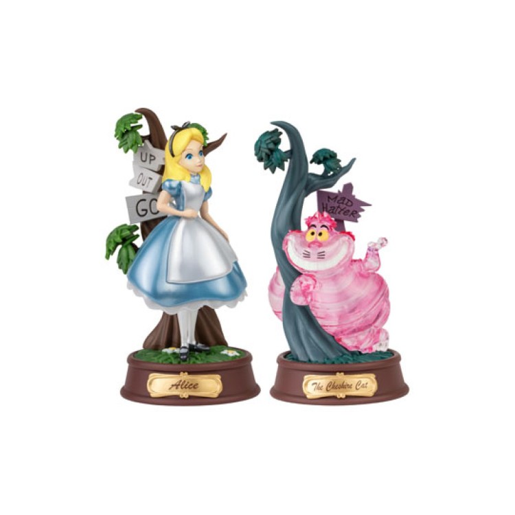 Disney Alice in Wonderland Mini Diorama Stage Statues 2-pack Candy Color Special Edition 10 cm
