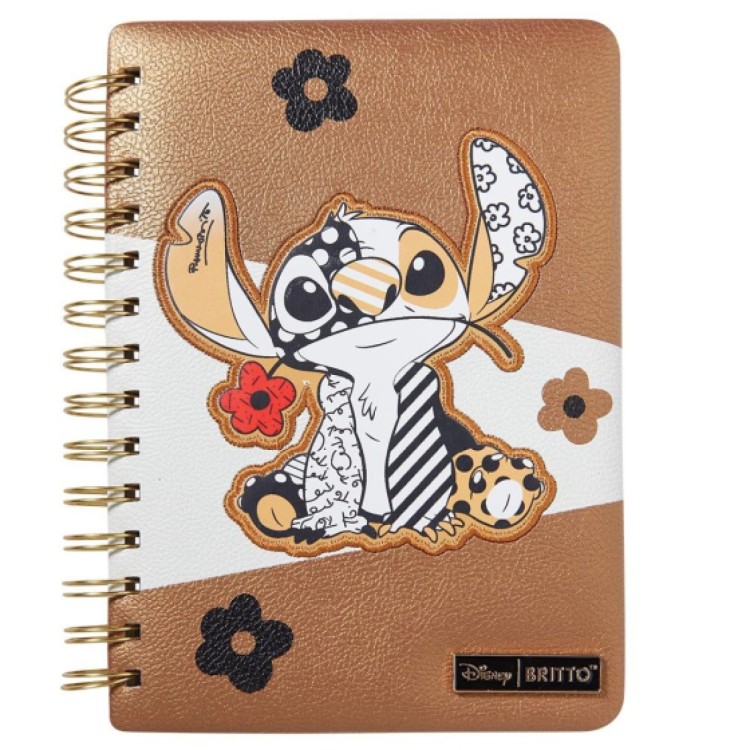 Disney Britto Stitch Leather Midas Notebook