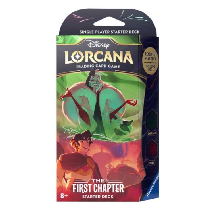 Disney Lorcana First Chapter Starter Deck Cruella De Vil and Aladdin