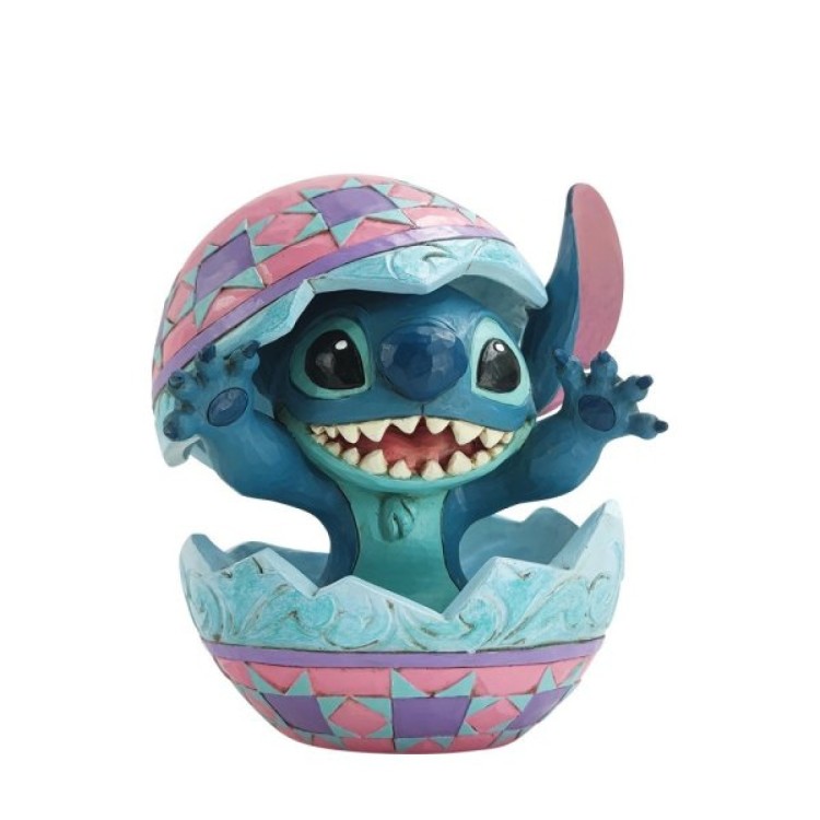 Disney Traditions An Alien Hatched Stitch in an Easter Egg Figurine