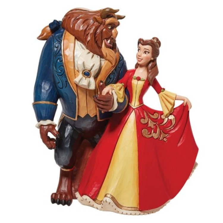 Disney Traditions Beauty & the Beast Enchanted Christmas Figurine SALE