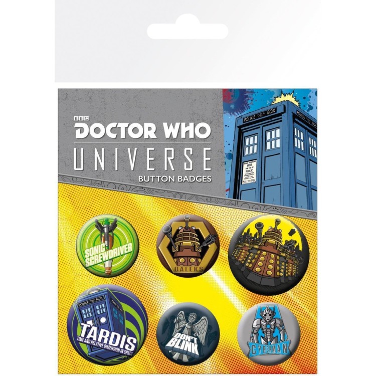 Doctor Who Alien Adventures Badge Pack