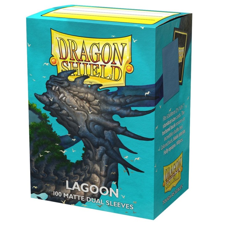 Dragon Shield Dual Matte Lagoon Standard Size 100 Pack Sleeves