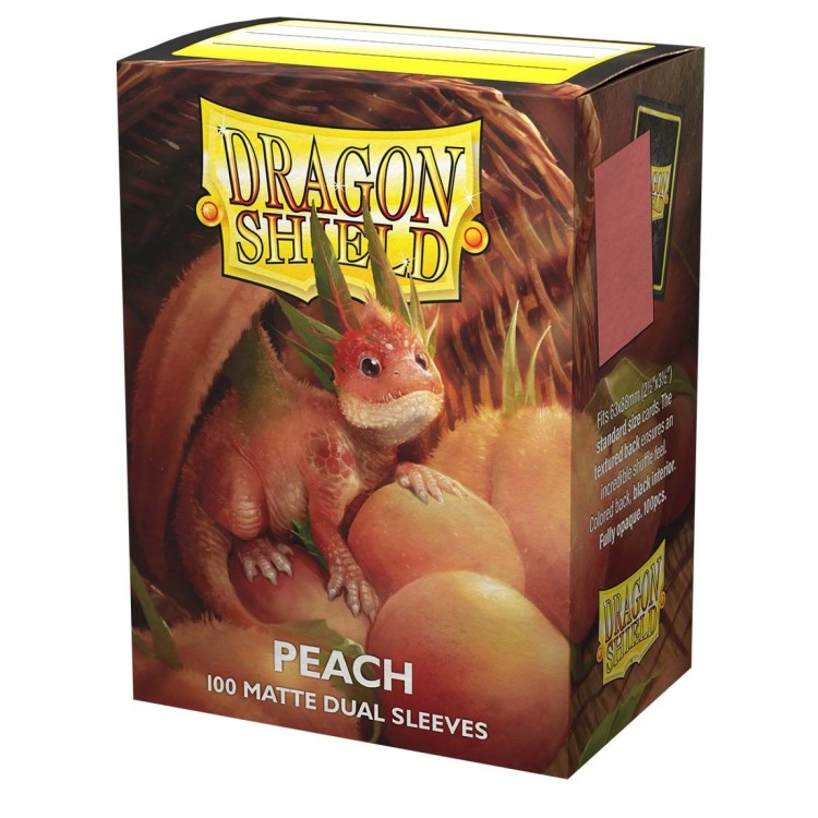 Dragon Shield Dual Matte Peach Standard Sleeves 100 Pack