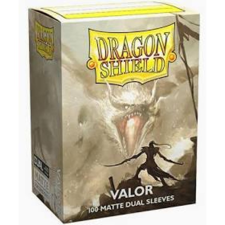 Dragon Shield Dual Matte Valor Standard Size 100 Pack Sleeves