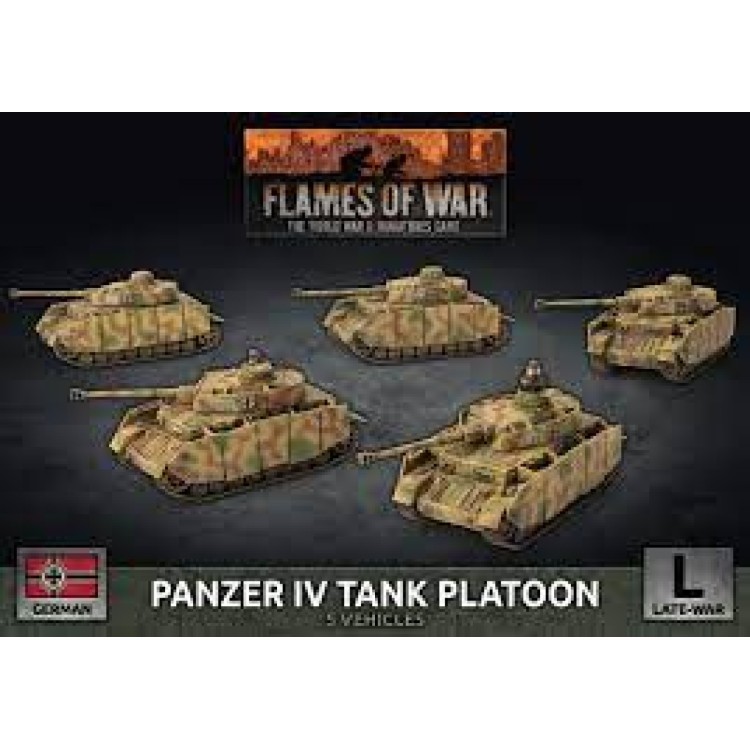 Flames Of War German Panzer IV Platoon Late War