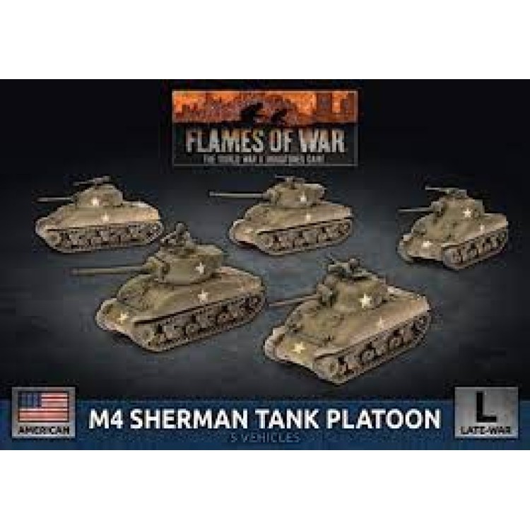 Flames Of War M4 Sherman Tank Platoon Late War