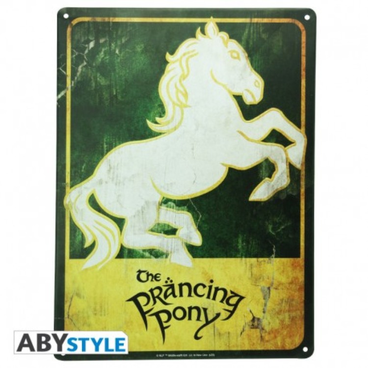 Lord Of The Rings Metal plate Prancing Pony (28x38)