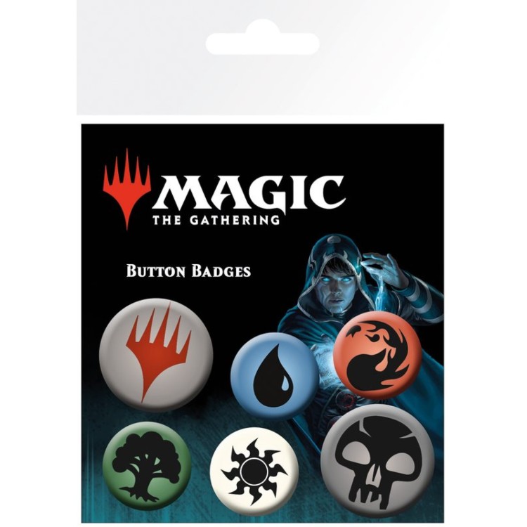 Magic The Gathering Badge Pack Mana Symbols