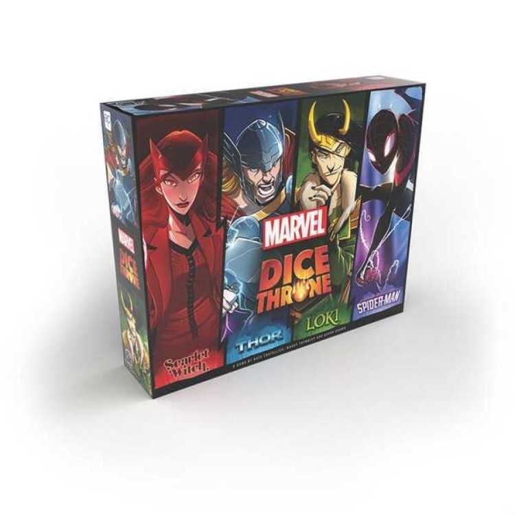Marvel Dice Throne 4-Hero Box Scarlet Witch, Thor, Loki, Spider-Man