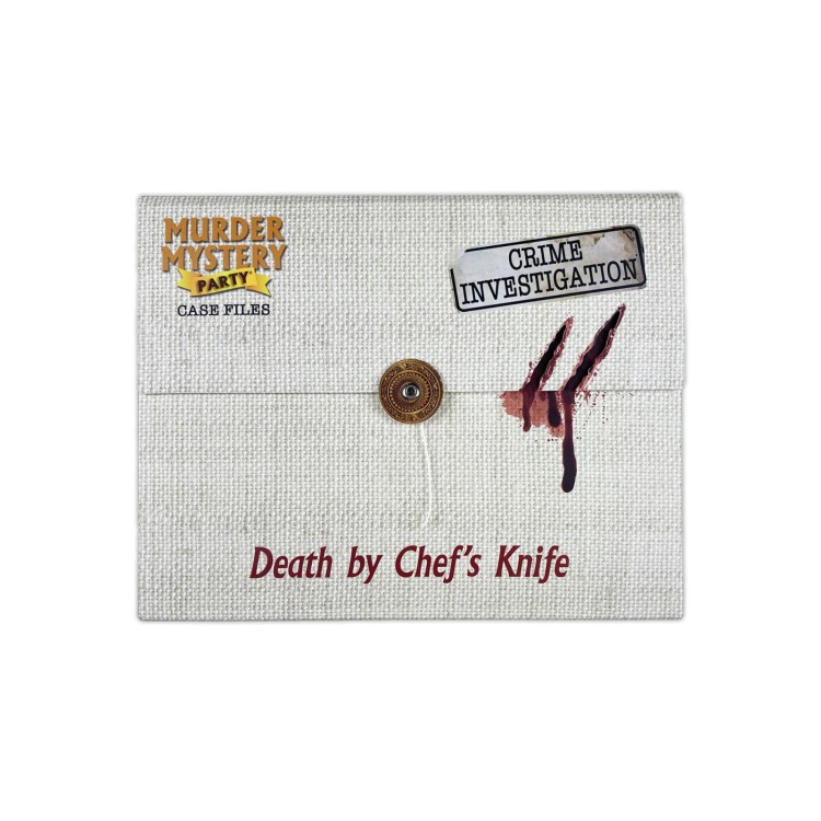 Murder Mystery Death by Chef's Knife Case File Mystery Game