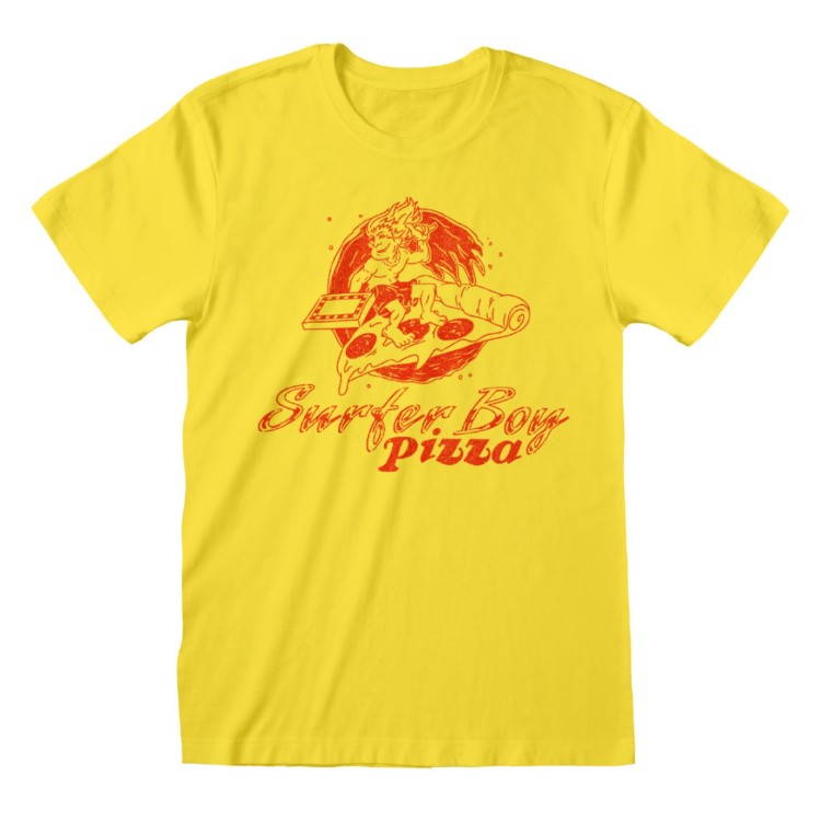 Stranger Things 4 Unisex T-Shirt Surfer Boy Pizza Ex Large