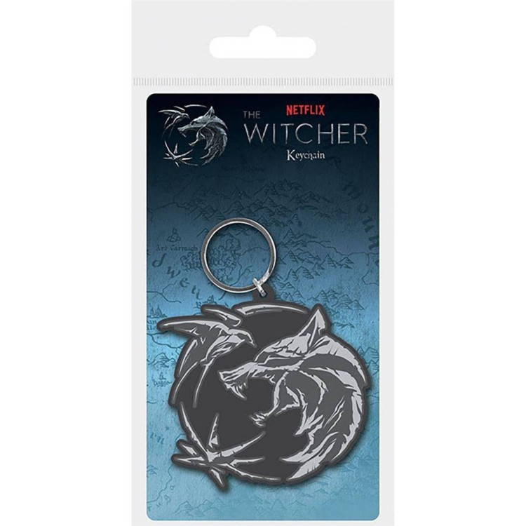 The Witcher Wolf Swallow Star Keychain