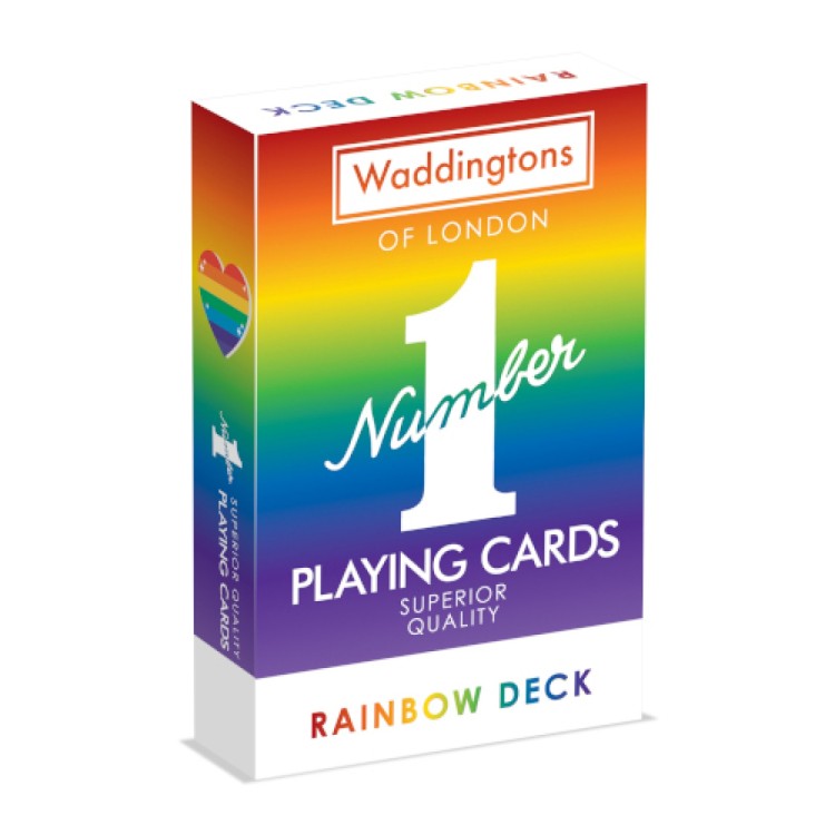 Waddingtons No 1 Playing Cards Rainbow
