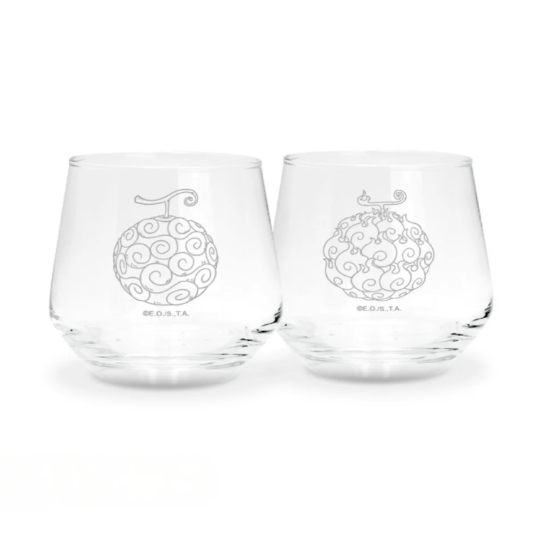 One Piece Devils Fruits 2 Glass Set