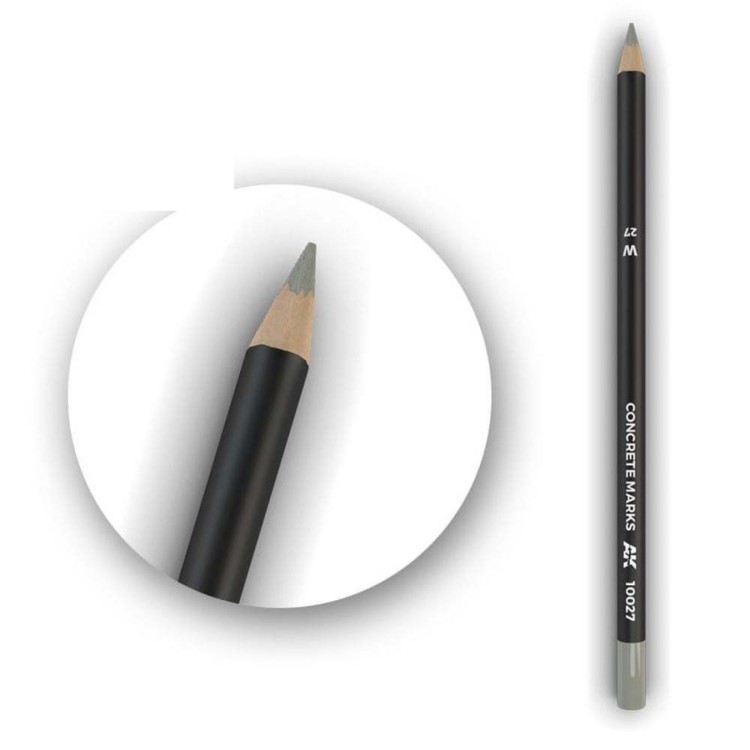 AK Watercolor Pencil Concrete Marks