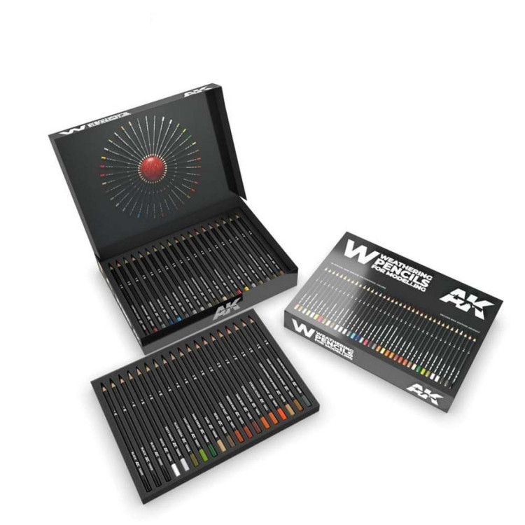 AK Watercolor Weathering Pencils Deluxe Edition Box