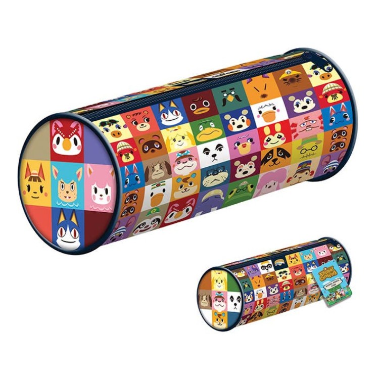 Animal Crossing Villager Squares Barrel Pencil Case