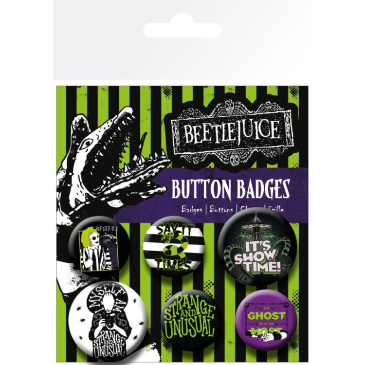 Beetlejuice Badge Pack Mixed