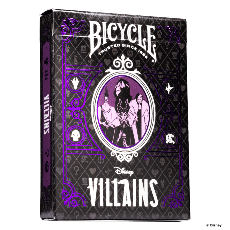 Bicycle Disney Villains Purple Or Green Playing Cards