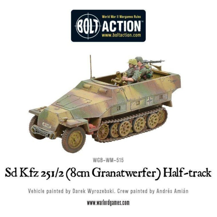 Bolt Action Sd.Kfz 251/2 Ausf D 8cm Granatwerfer Half Track