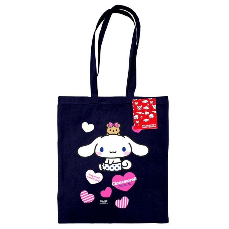 Cinnamoroll Pup Navy Tote Bag