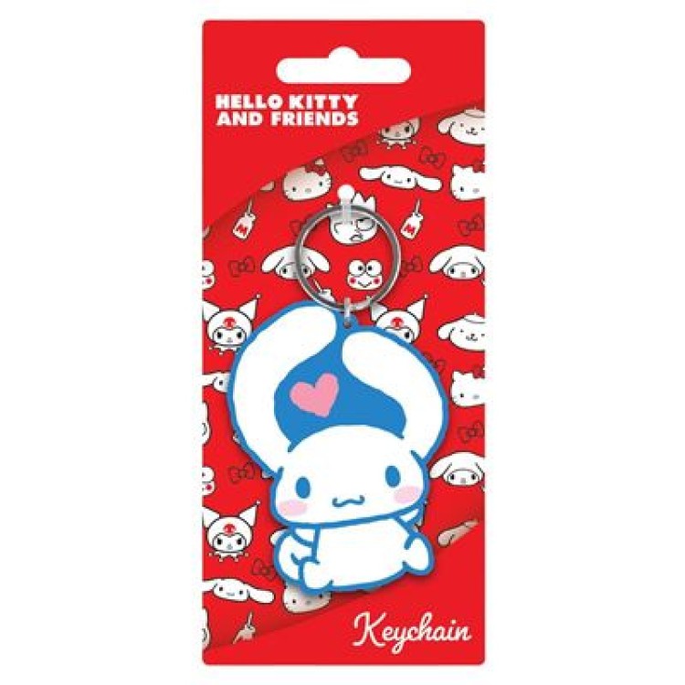 Hello Kitty Cinnamoroll Got Heart PVC Keychain