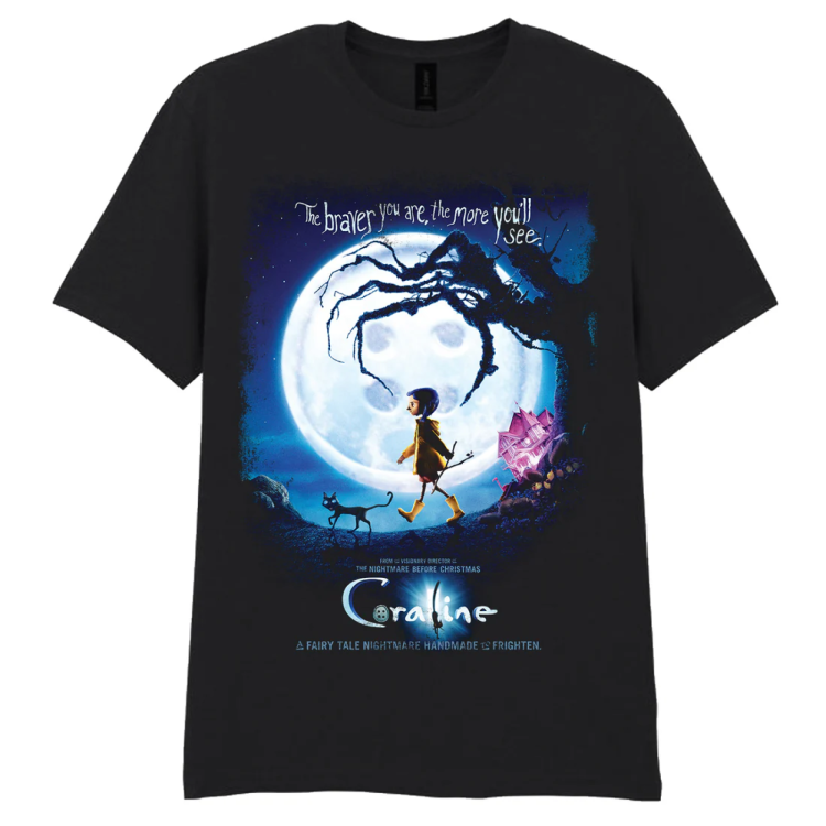 Coraline Moon Poster T Shirt Medium