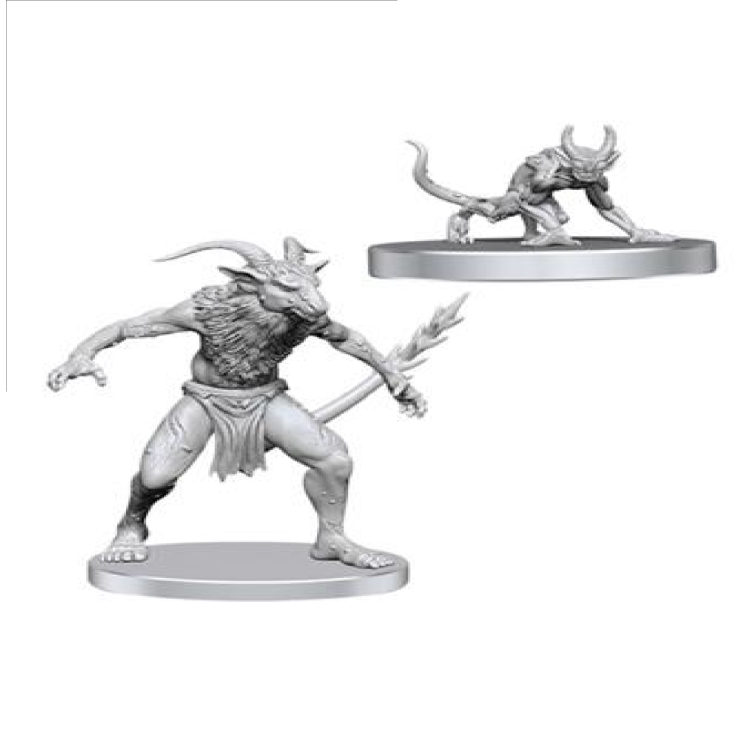 D&D Nolzur's Marvelous Miniatures Unpainted Bulezau And Quasit