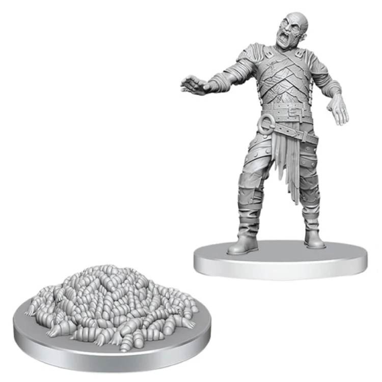 D&D Nolzur's Marvelous Miniatures Unpainted Rot Grub And Victim