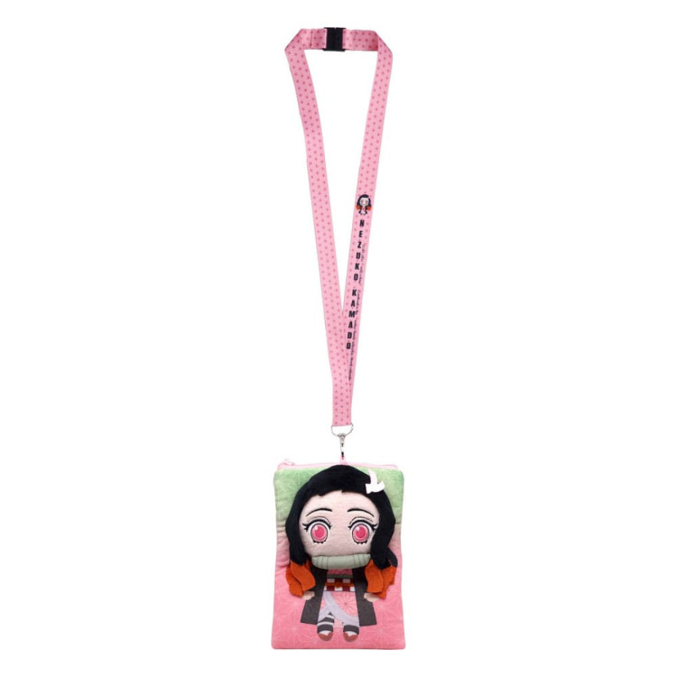 Demon Slayer Kimetsu no Yaiba Lanyard Nezuko Deluxe with Pouch Card Holder