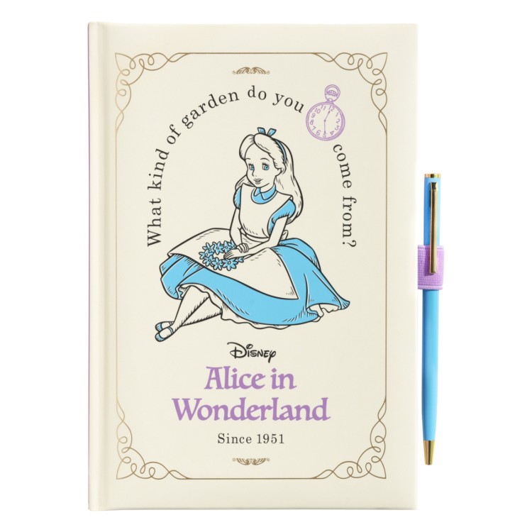 Disney Alice In Wonderland Premium A5 Notebook With Pen