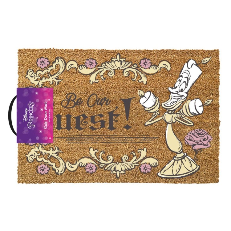 Disney Beauty and the Beast Be Our Guest Door Mat 40x 60cm