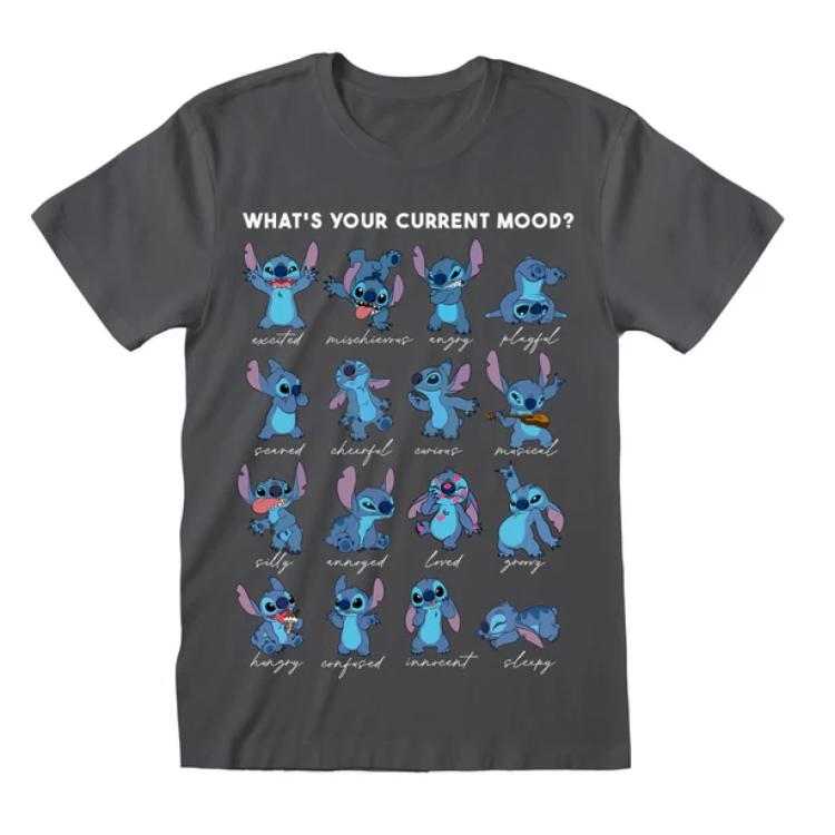 Disney Lilo And Stitch Stitch Emotions T Shirt XL