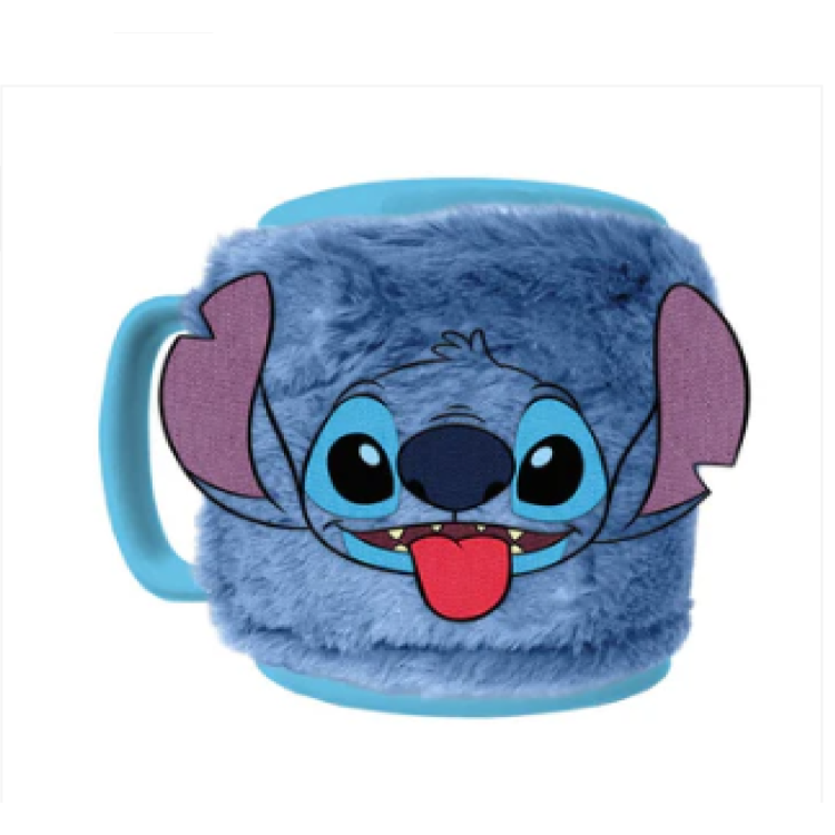 Disney Lilo And Stitch Stitch Face Fuzzy Mug