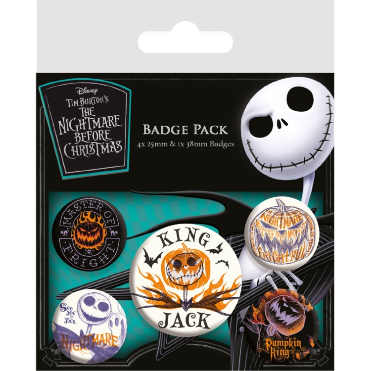 Disney Nightmare Before Christmas Colourful Shadows Badge Pack