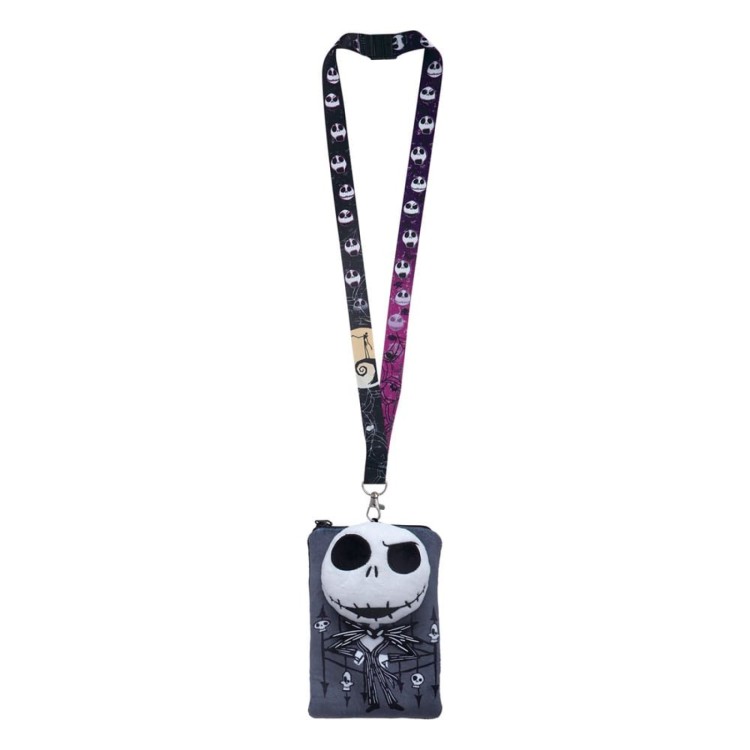 Disney Nightmare Before Christmas Lanyard Jack With Pouch Card Holder