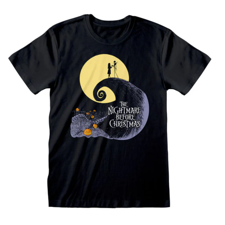 Disney The Nightmare Before Christmas Silhouette T Shirt Large