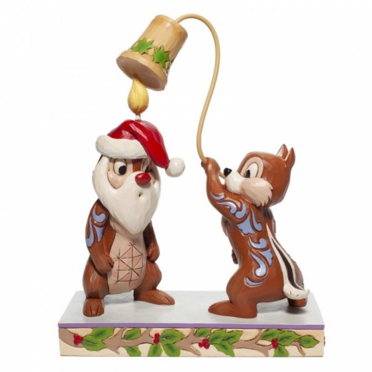 Disney Traditions Bad Wrap Stitch with Santa Hat Figurine 