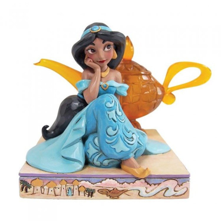 Disney Traditions Jasmine and Genie Lamp Figurine