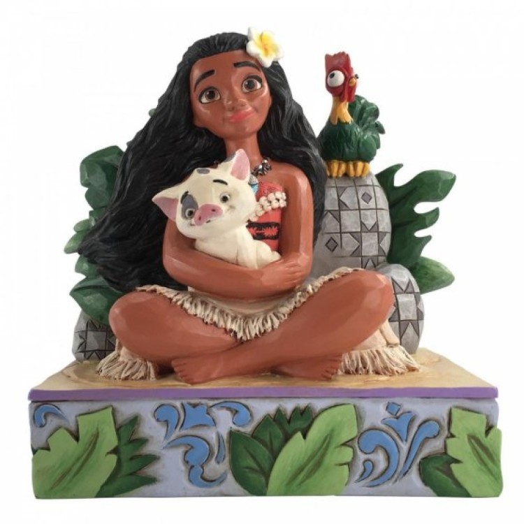 Disney Traditions Welcome to Motunui Moana with Pua and Hei Hei Figurine