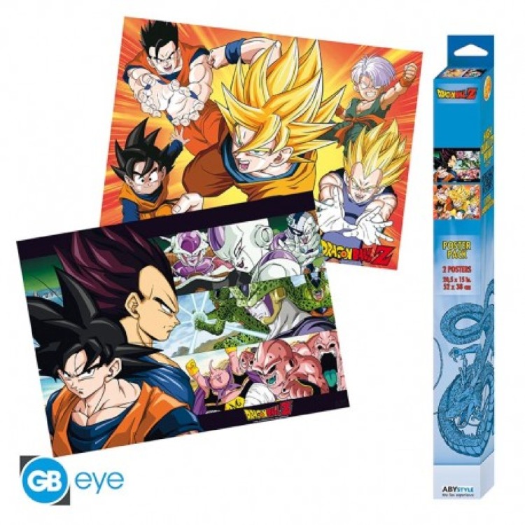 Dragon Ball Z Set 2 Chibi Posters Saiyans