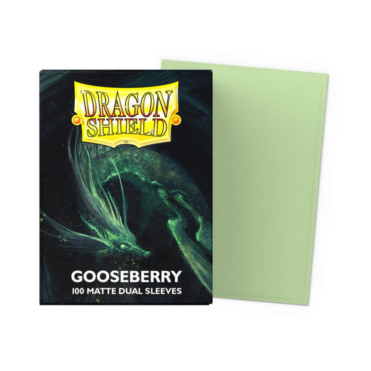 Dragon Shield Dual Matte Gooseberry Standard Size 100 Pack Sleeves